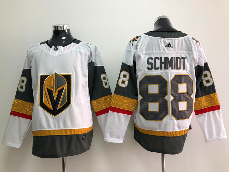 Men's Vegas Golden Knights Nate Schmidt #88 White Breakaway Jersey